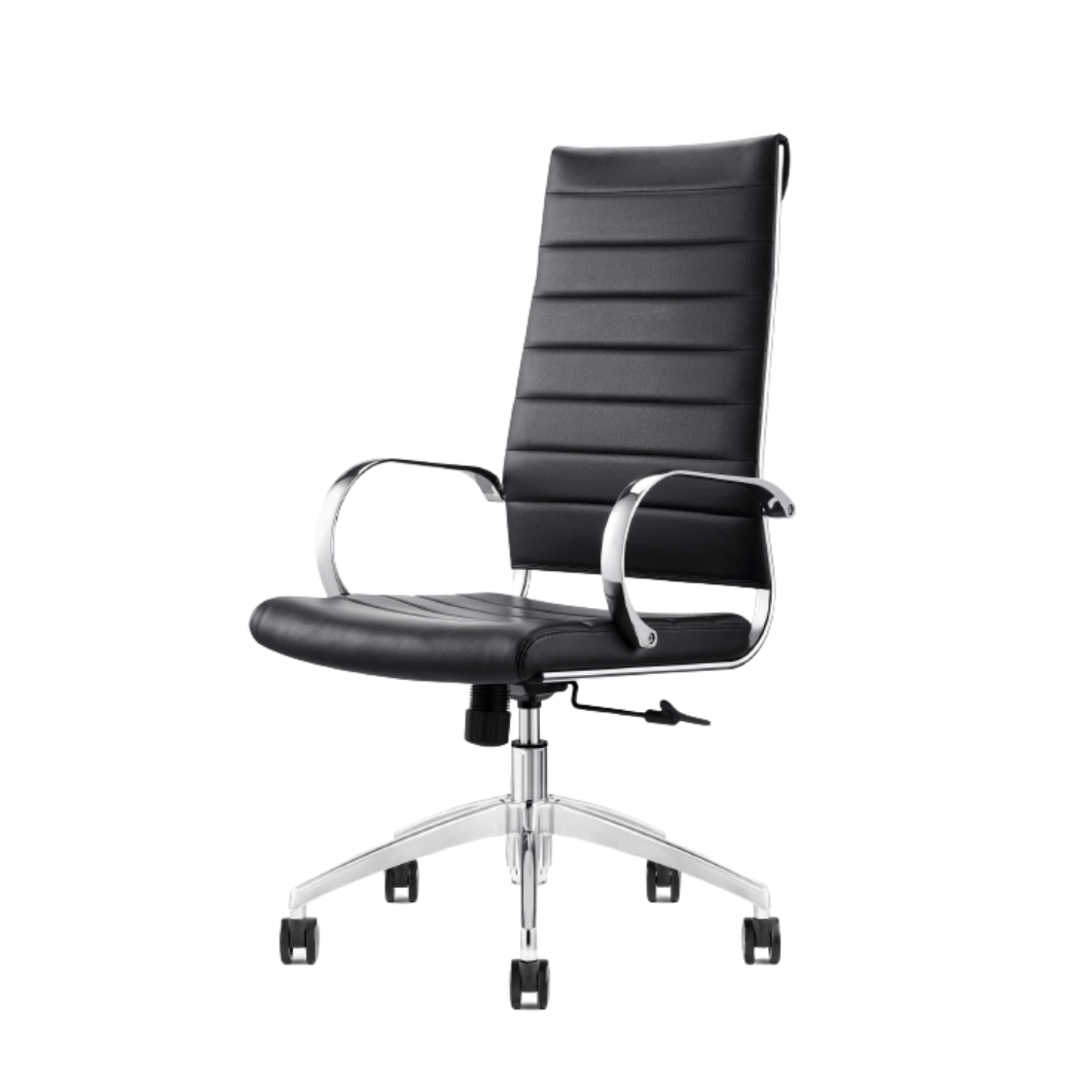 GM Seating Ribbed Mid Back Desk Chair - Lumbar Support, Modern