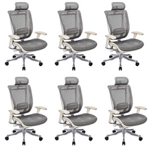 Load image into Gallery viewer, GM Seating Enklave XL Gray Mesh Executive Hi Swivel Chair