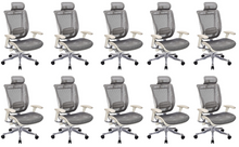 Load image into Gallery viewer, GM Seating Enklave XL Gray Mesh Executive Hi Swivel Chair