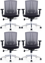 Load image into Gallery viewer, GM Seating Hampton Lota Mid-Back Work Chair (Black)