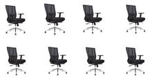 Load image into Gallery viewer, GM Seating Bitchair Ergonomic Mesh Office Chair - Adjustable Lumbar Support Computer Desk Chair with Height Adjustable Arms - Seat Depth Adjustable Executive Office Chair -  (Black)