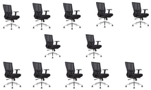 Load image into Gallery viewer, GM Seating Bitchair Ergonomic Mesh Office Chair - Adjustable Lumbar Support Computer Desk Chair with Height Adjustable Arms - Seat Depth Adjustable Executive Office Chair -  (Black)