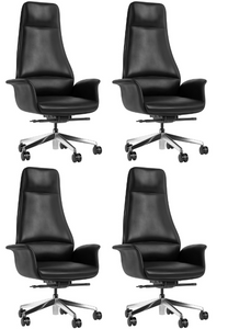 GM Seating Rexx Executive Chair - Ergonomic Design, Lumbar Support, Headrest, & Padded Armrests - Durable Office Chair with Plush Cushioned Seat for Ultimate Comfort and Style