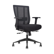 Load image into Gallery viewer, GM Seating Bitchair Ergonomic Mesh Office Chair - Adjustable Lumbar Support Computer Desk Chair with Height Adjustable Arms - Seat Depth Adjustable Executive Office Chair -  (Black)