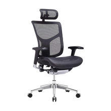 Load image into Gallery viewer, GM Seating Dreem Genuine Leather Ergonomic Office Chair - Lumbar Support, Modern Style Executive chair for Home and Office - Comfortable Desk Chair with Headrest, Seat Slide, Ratchet Back, 4D Adjustable Armrest