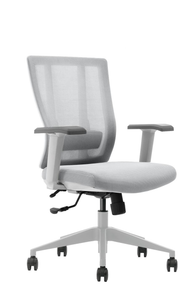 Bitchair Ergonomic Mesh Conference Room Chair - Adjustable Lumbar Support Computer Desk Chair with Height Adjustable Arms - Seat Depth Adjustable Executive Home Office Chair - (Gray) (Pack of 2)