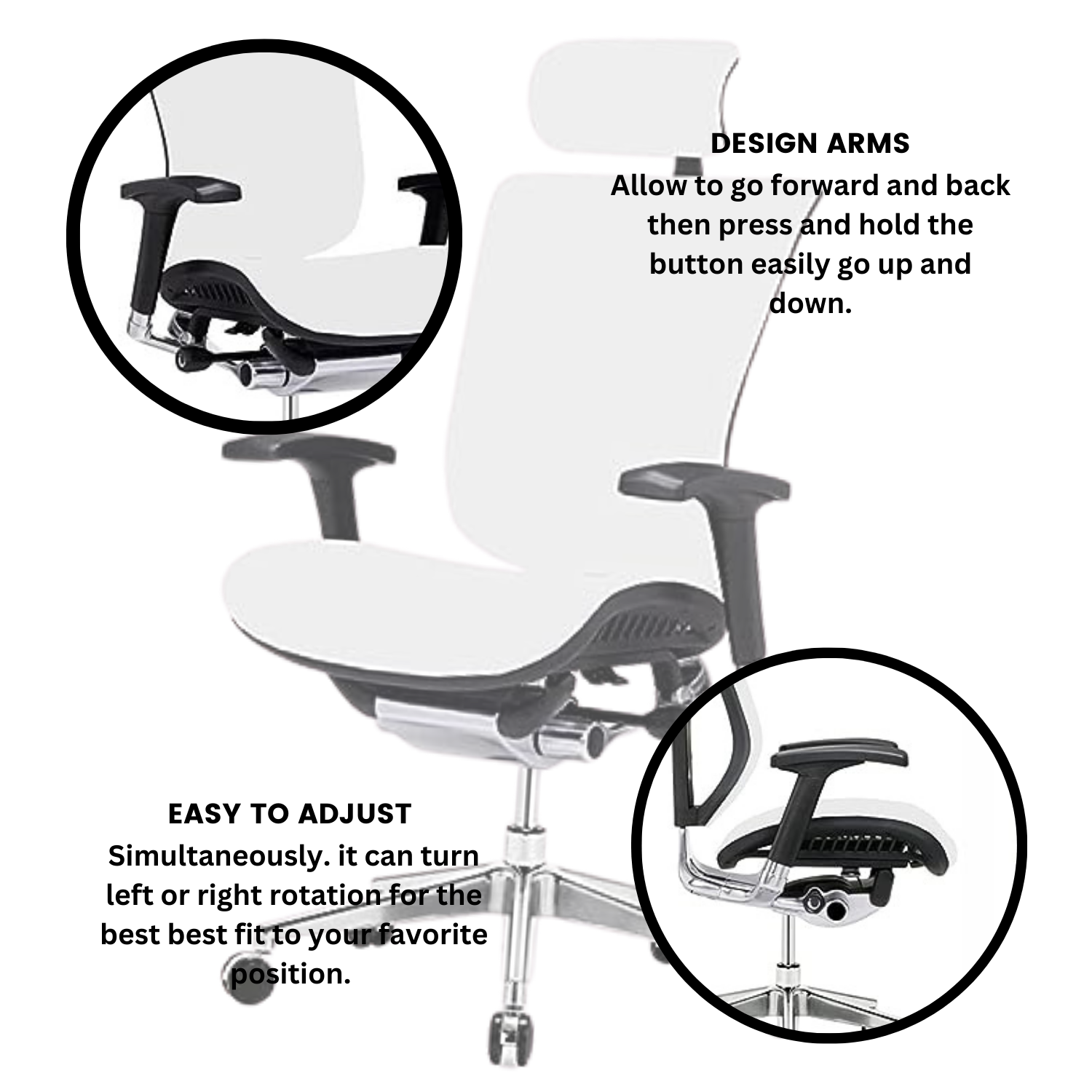 Genuine Leather Executive Chair by GM Seating Ergolux