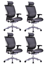 Load image into Gallery viewer, GM Seating Enklave Genuine Leather Executive Hi Swivel Chair (Black)