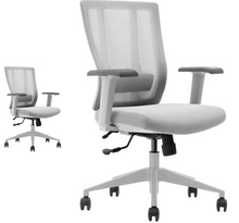 Load image into Gallery viewer, Bitchair Ergonomic Mesh Conference Room Chair - Adjustable Lumbar Support Computer Desk Chair with Height Adjustable Arms - Seat Depth Adjustable Executive Home Office Chair - (Gray) (Pack of 2)