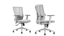 Load image into Gallery viewer, Bitchair Ergonomic Mesh Conference Room Chair - Adjustable Lumbar Support Computer Desk Chair with Height Adjustable Arms - Seat Depth Adjustable Executive Home Office Chair - (Gray) (Pack of 2)