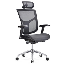 Load image into Gallery viewer, GM Seating Dreem II Ergonomic Office Chair - Mesh Hi Back Executive Desk Chair - Chrome Base with Headrest &amp; Seat Slide - Modern Comfortable Desk Chair for Home and Office - 4D Adjustable Armrest – Black