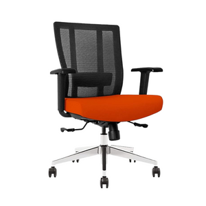 Mesh office task chair fabric seat Reclining feature Seat slide