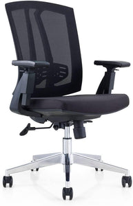 GM Seating Hampton Lota Mid-Back Work Chair (Black) - ERGOLUXSEATING.COM