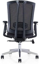 Load image into Gallery viewer, GM Seating Hampton Lota Mid-Back Work Chair (Black) - ERGOLUXSEATING.COM