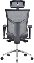 Load image into Gallery viewer, GM Seating Ergonomic Mesh Office Chair Dreem II Mesh Series, Black Mesh, Chrome Base (Headrest) - ERGOLUXSEATING.COM