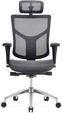 Load image into Gallery viewer, GM Seating Ergonomic Mesh Office Chair Dreem II Mesh Series, Black Mesh, Chrome Base (Headrest) - ERGOLUXSEATING.COM